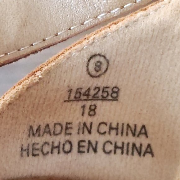 Christian Siriano For Payless heel sandals tassel brown suede women's size 8 - Picture 9 of 14